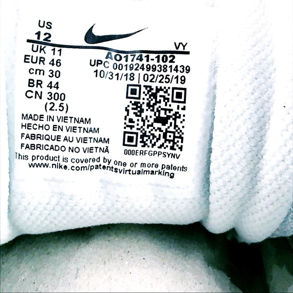 LE Nike Air Max 2 Light Triple White Shoes Size 12 - Picture 8 of 8